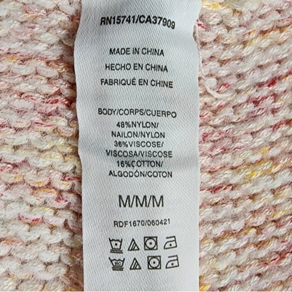 NWOT Sundown By Splendid Knit Shorts Cotton Blend Cream Pink Loungewear Size M - Picture 11 of 12